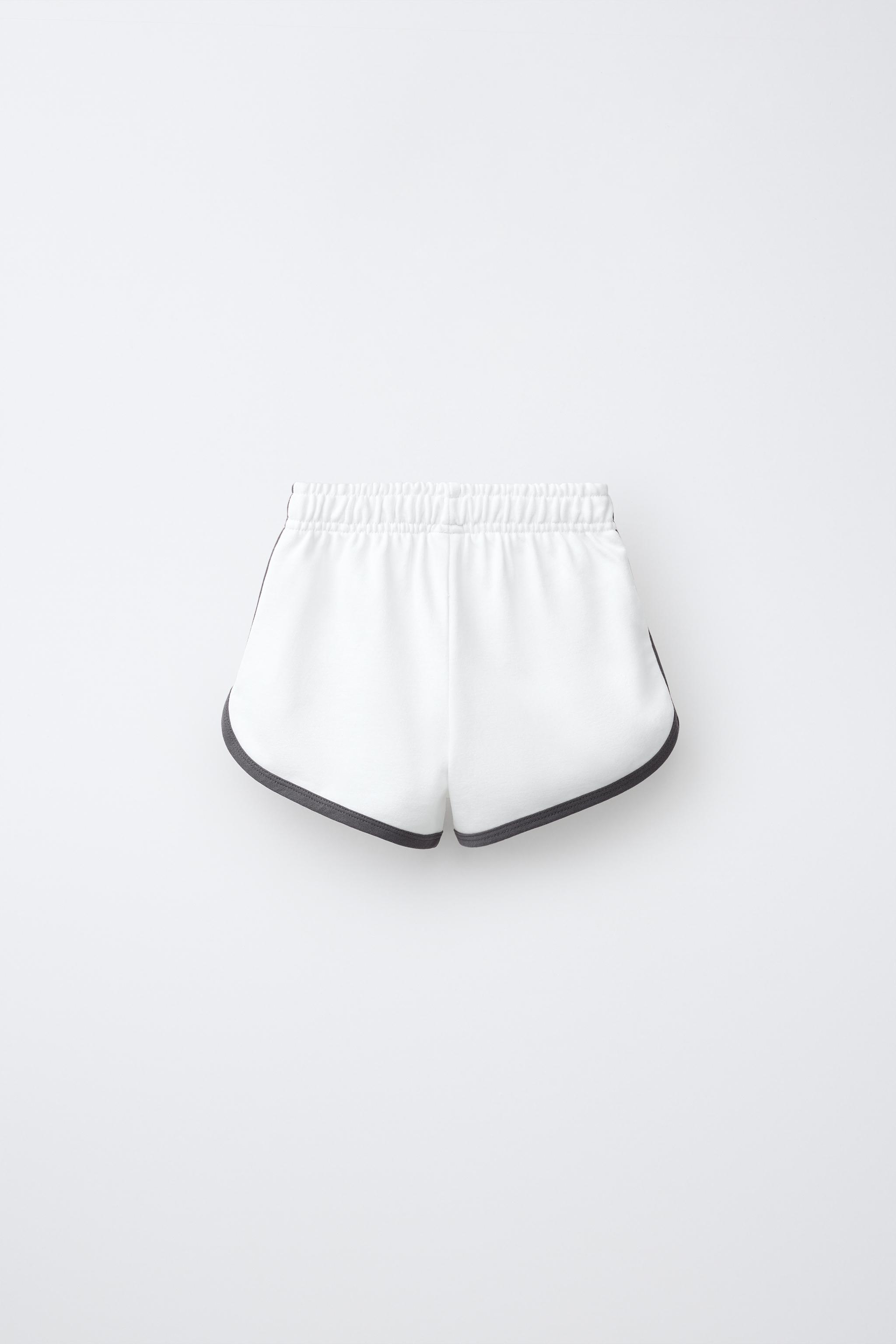 CONTRAST TEXT SHORTS